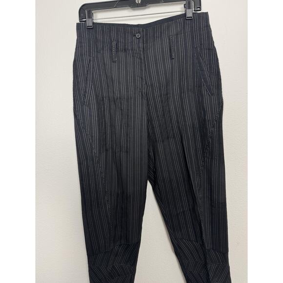 Marithe Francois Girbaud Pants Womens 29 Avant garde Pinstripe Wool Blend Italy - Picture 2 of 16